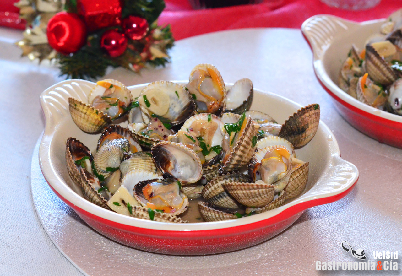 Receta de berberechos a la sidra