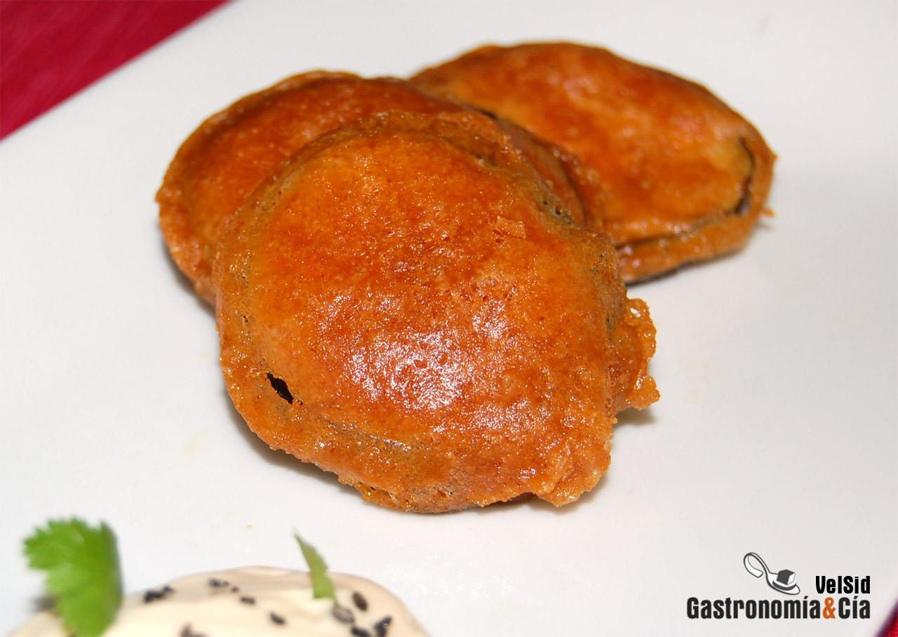 Berenjenas en tempura al pimentón