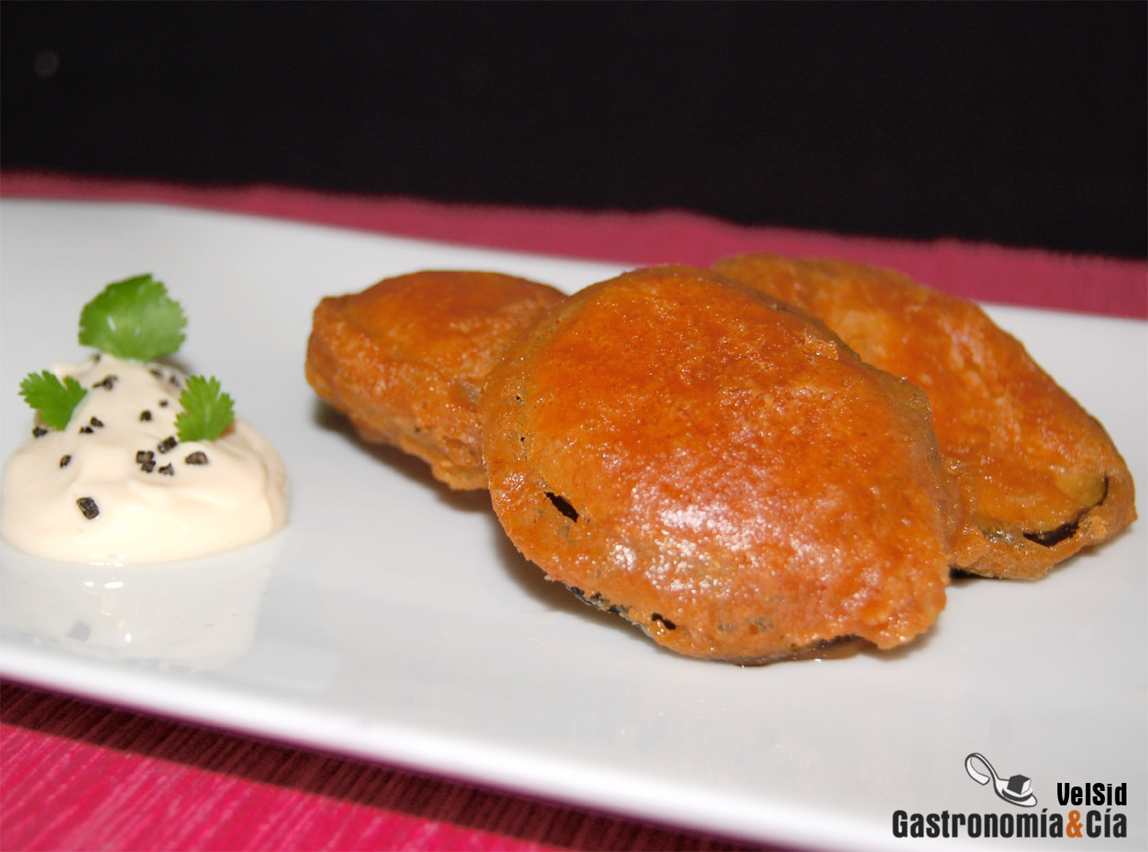 Berenjenas en tempura al pimentón