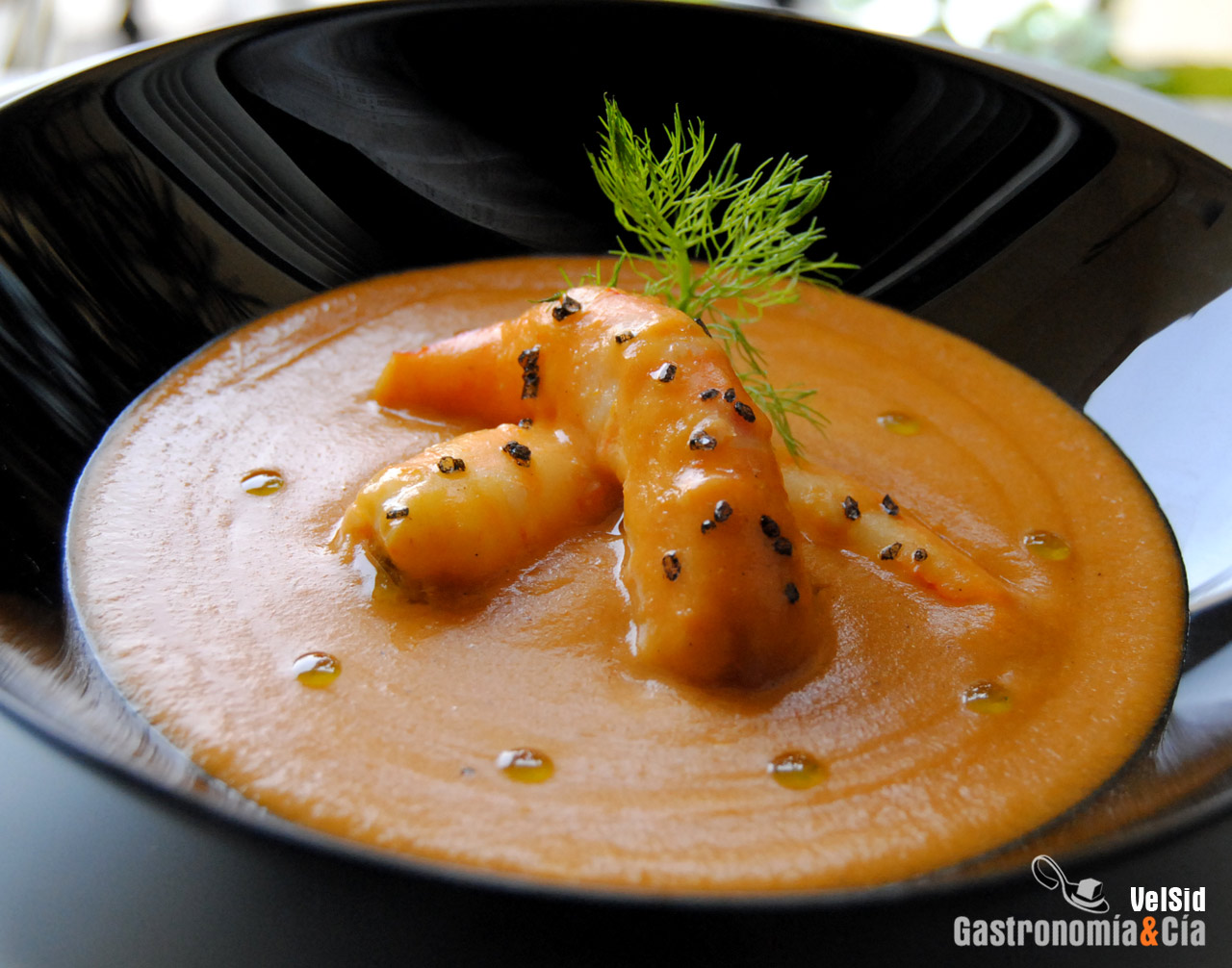 Bisque de langostinos