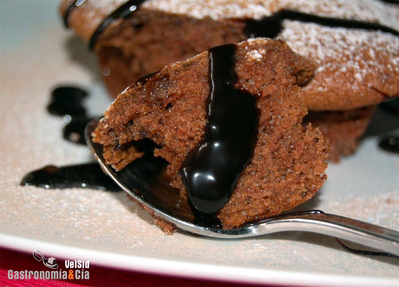 Bizcocho de almendras y chocolate