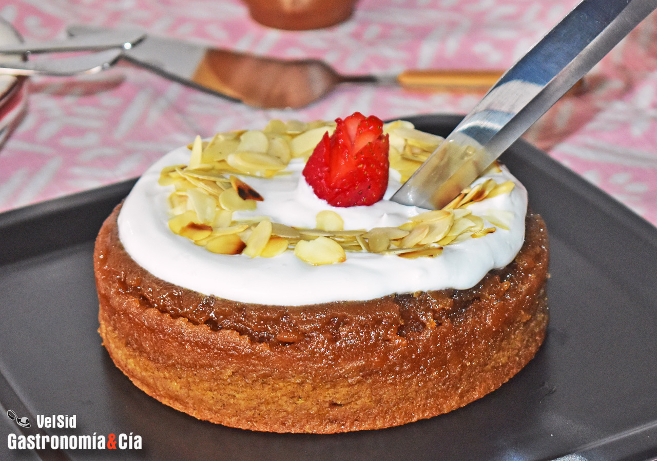 Bizcocho de calabaza y sirope de arce