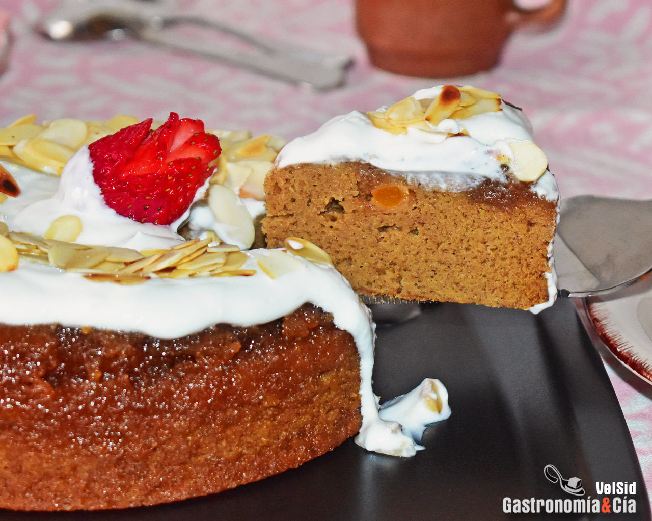 Bizcocho de calabaza y sirope de arce