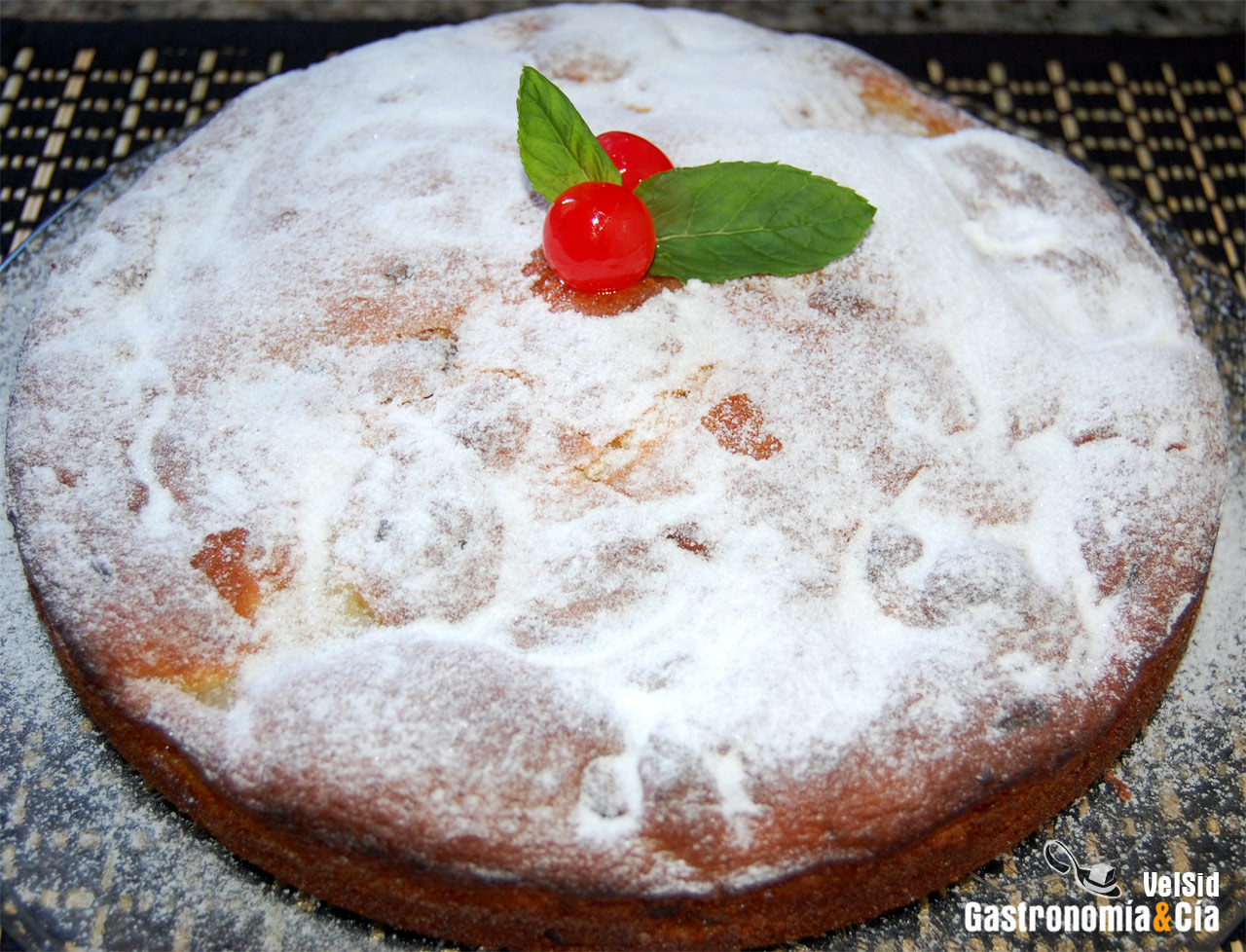 Bizcocho de manzana y chocolate