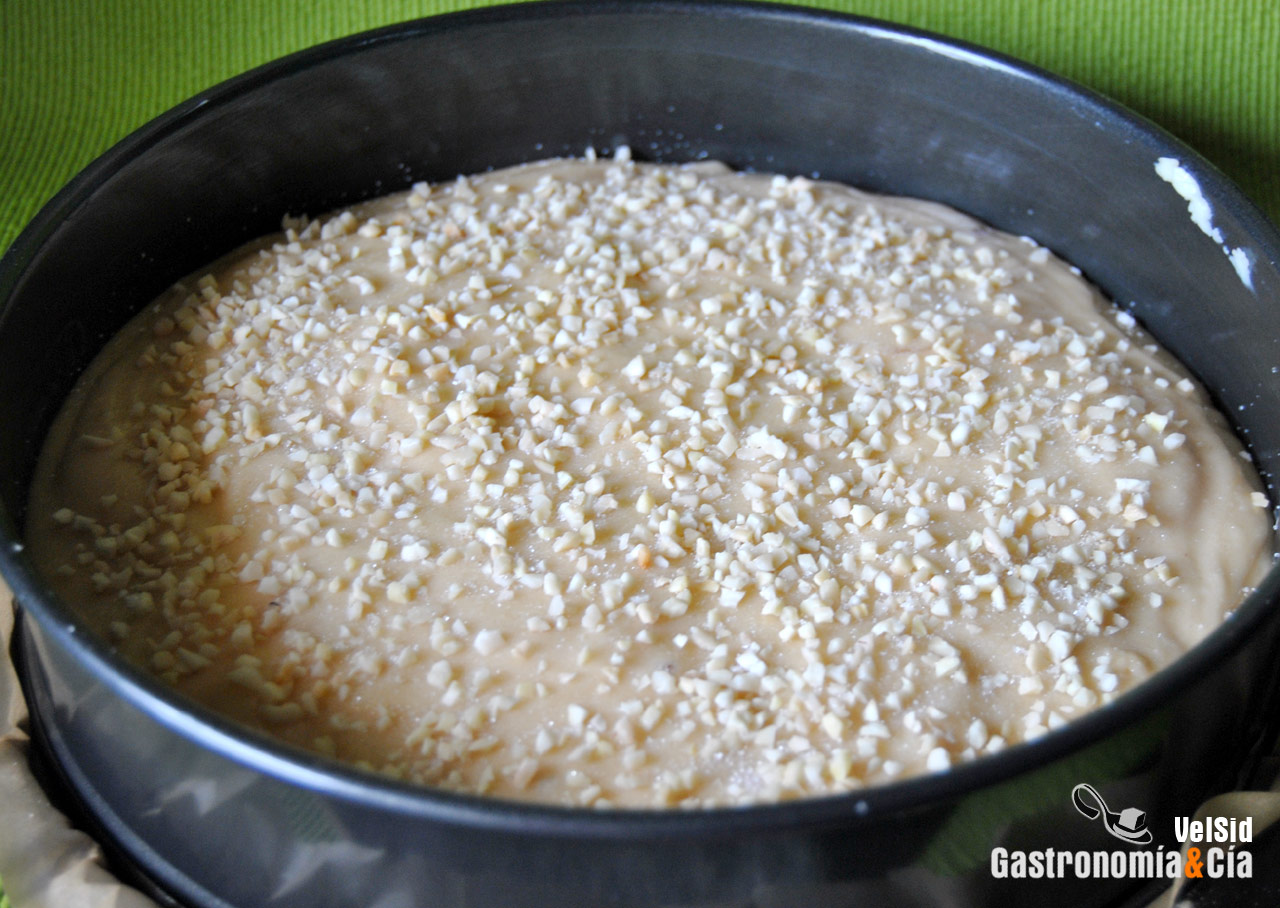 Bizcocho de queso fresco de cabra y persimon