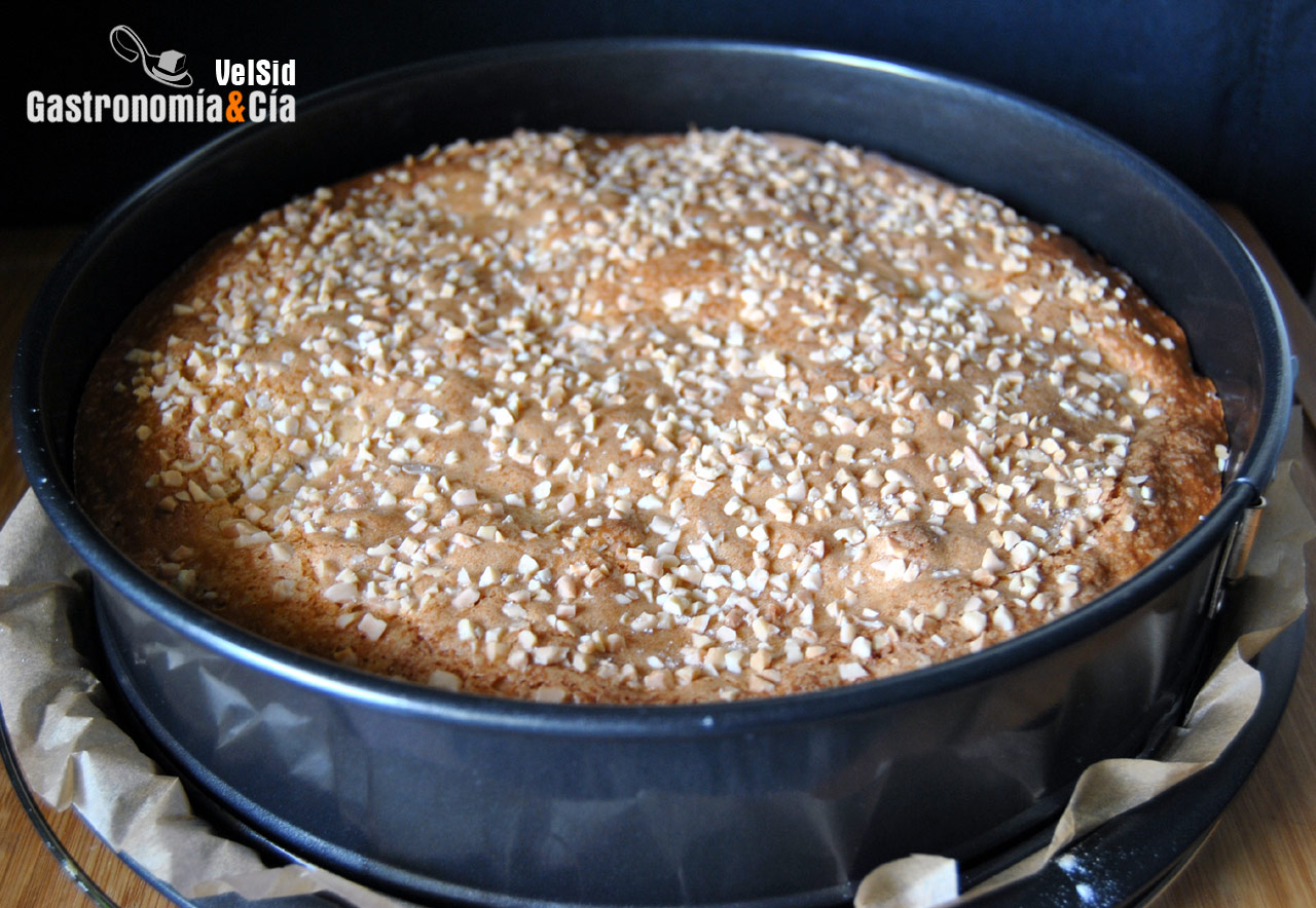 Bizcocho de queso fresco de cabra y persimon