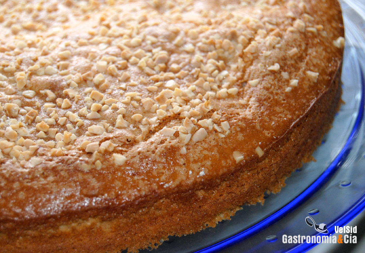 Bizcocho de queso fresco de cabra y persimon