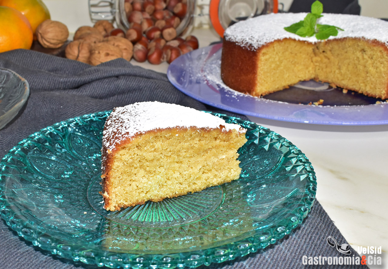 Bizcocho de almendra, trigo sarraceno y mandarina