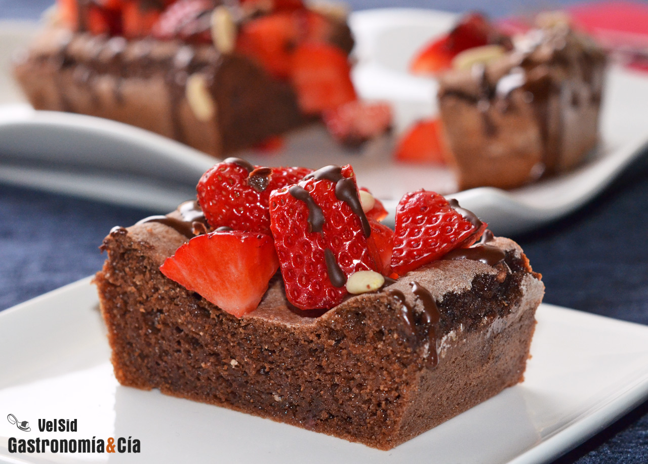 Bizcocho de chocolate sin harinas