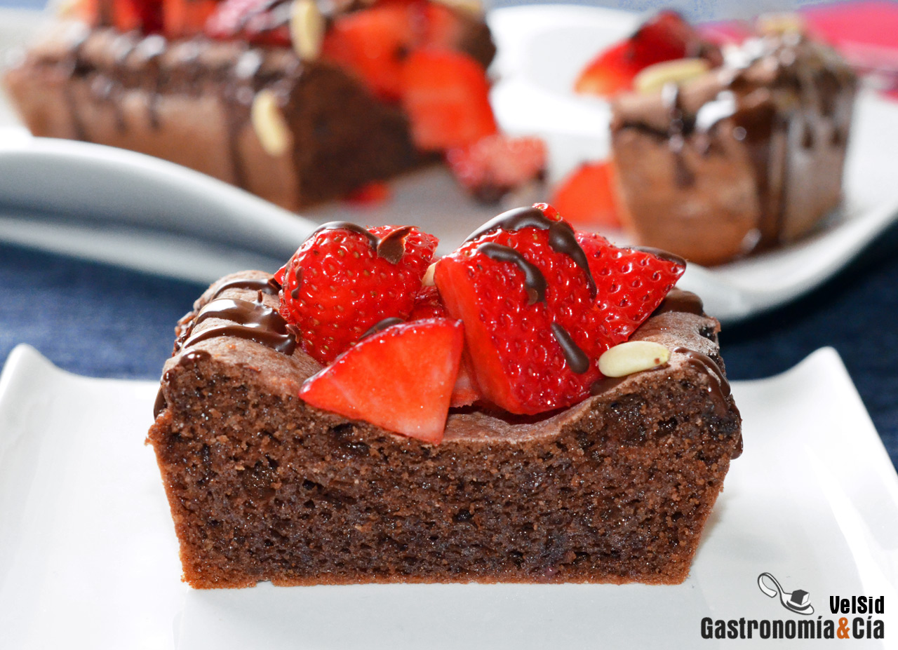 Bizcocho de chocolate sin harinas