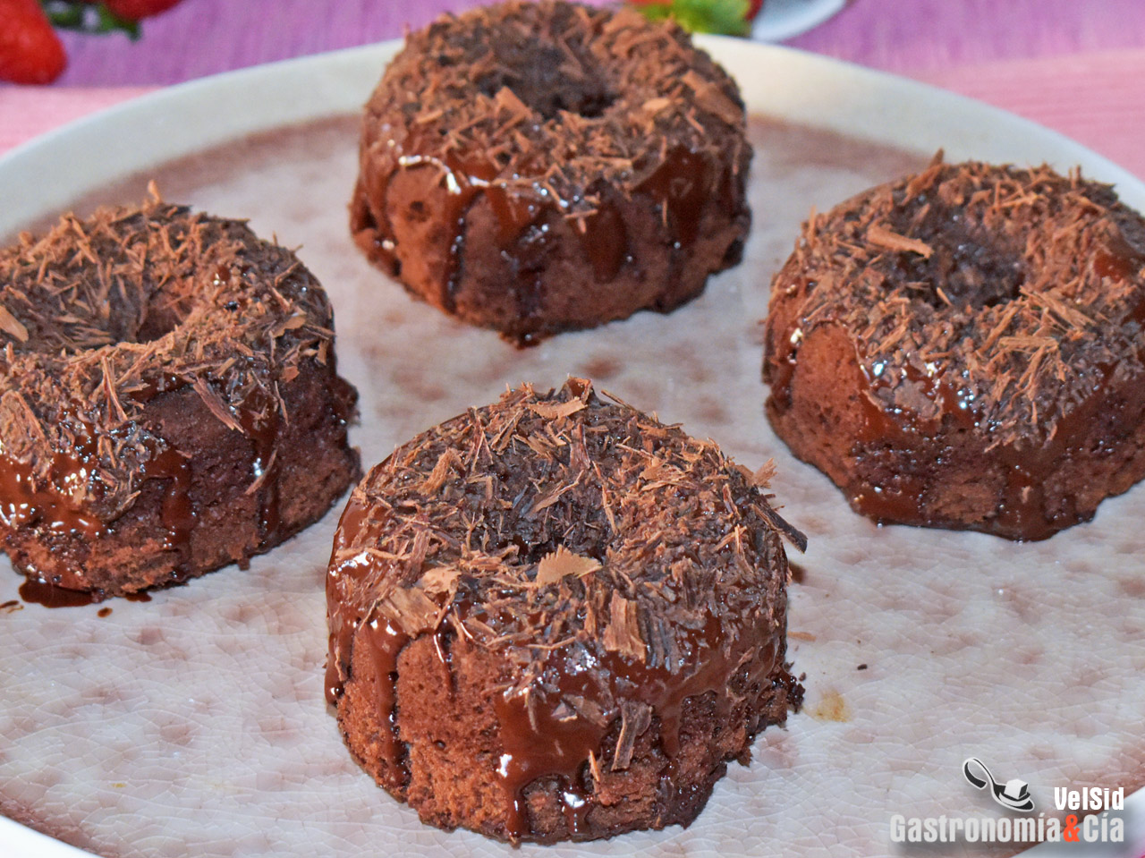 Bizcodonuts de chocolate y anacardos
