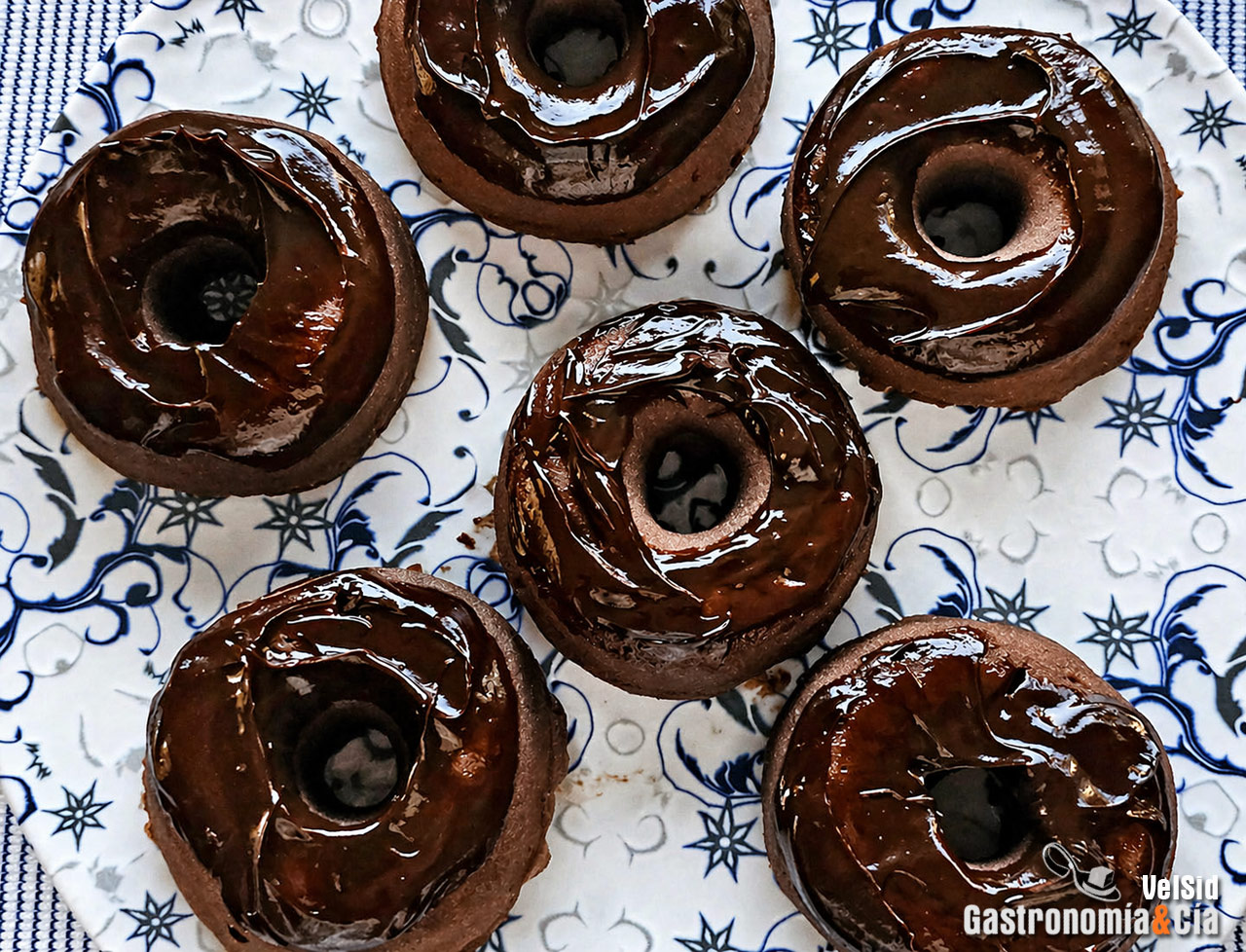 Bizcodonuts de chocolate y avellana sin gluten