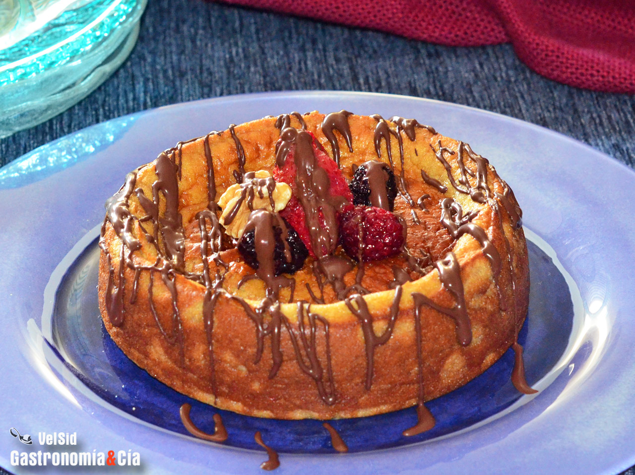 Tarta de plátano sin gluten y sin azúcar