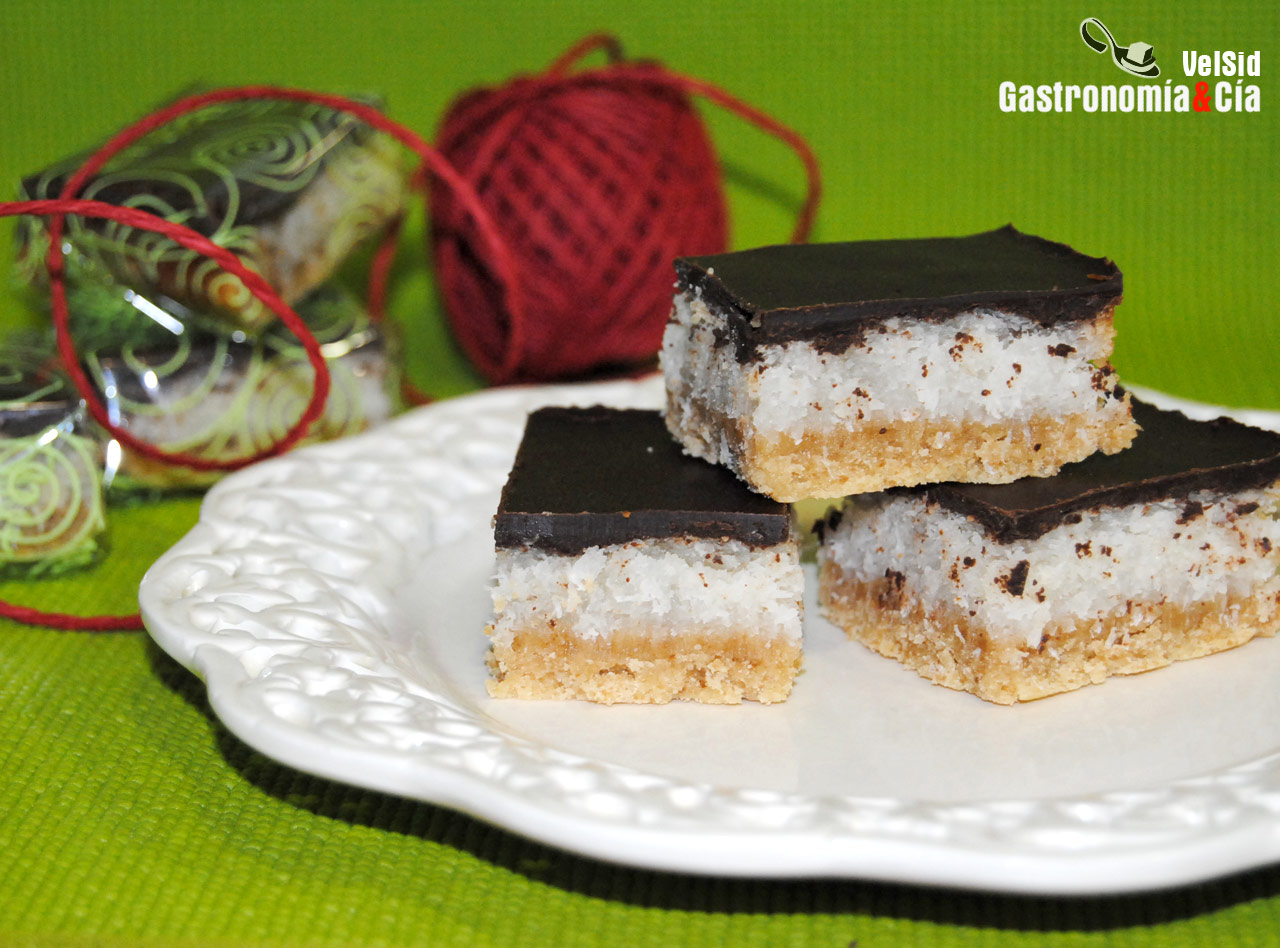 Chocolate, coco y galleta