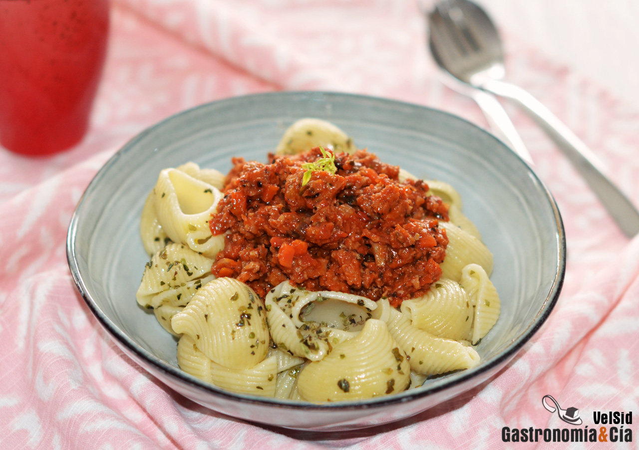 Receta de salsa boloñesa vegana