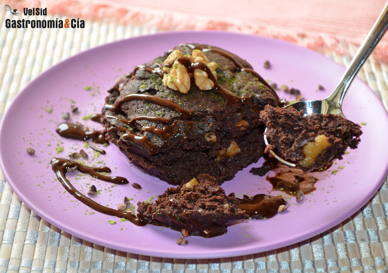 Bowlcake de chocolate y té matcha