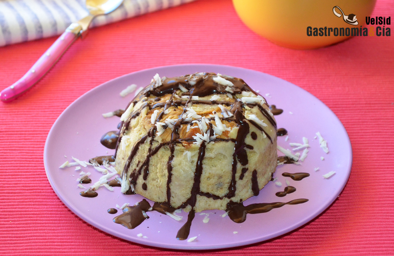Bowl cake de piña y plátano