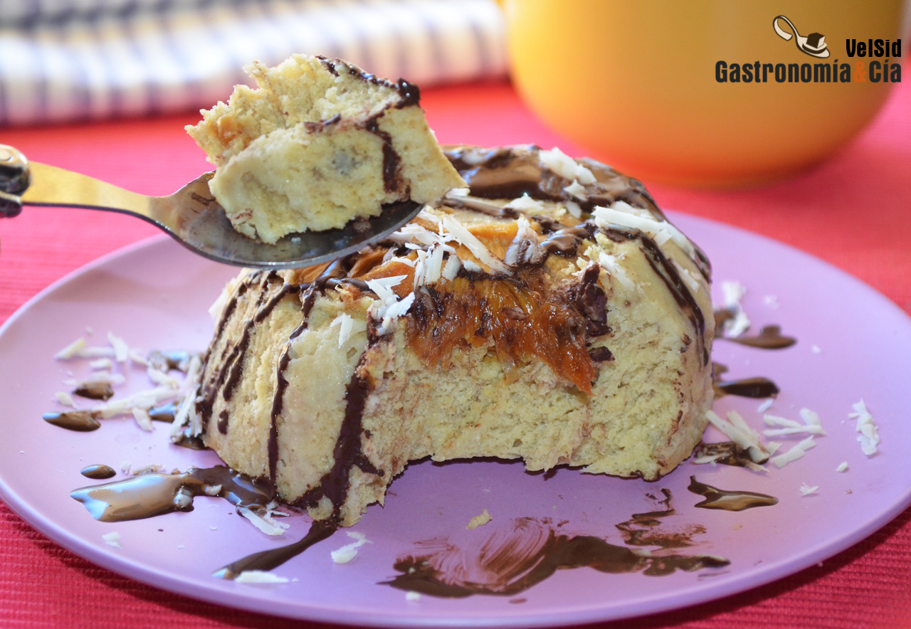 Bowl cake de piña y plátano