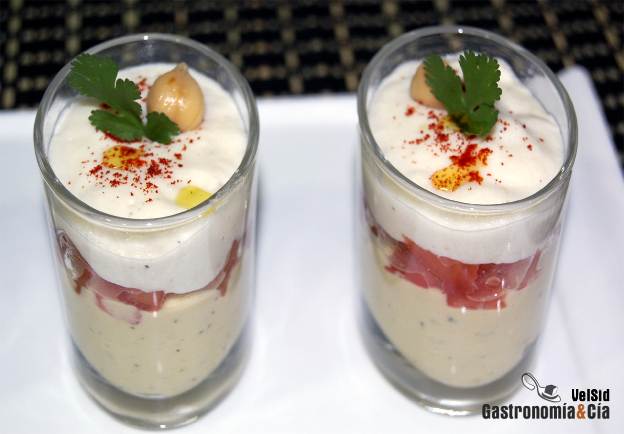 Brandada de bacalao con hummus