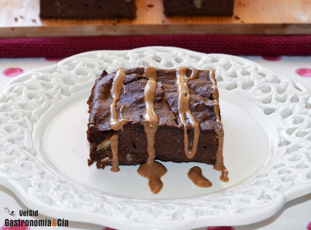 Brownie de chocolate y nueces saludable