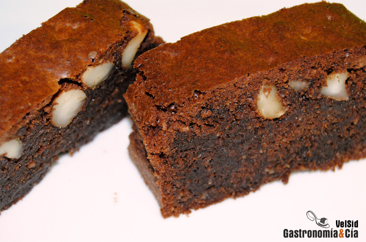 Brownie de chocolate y nueces de macadamia
