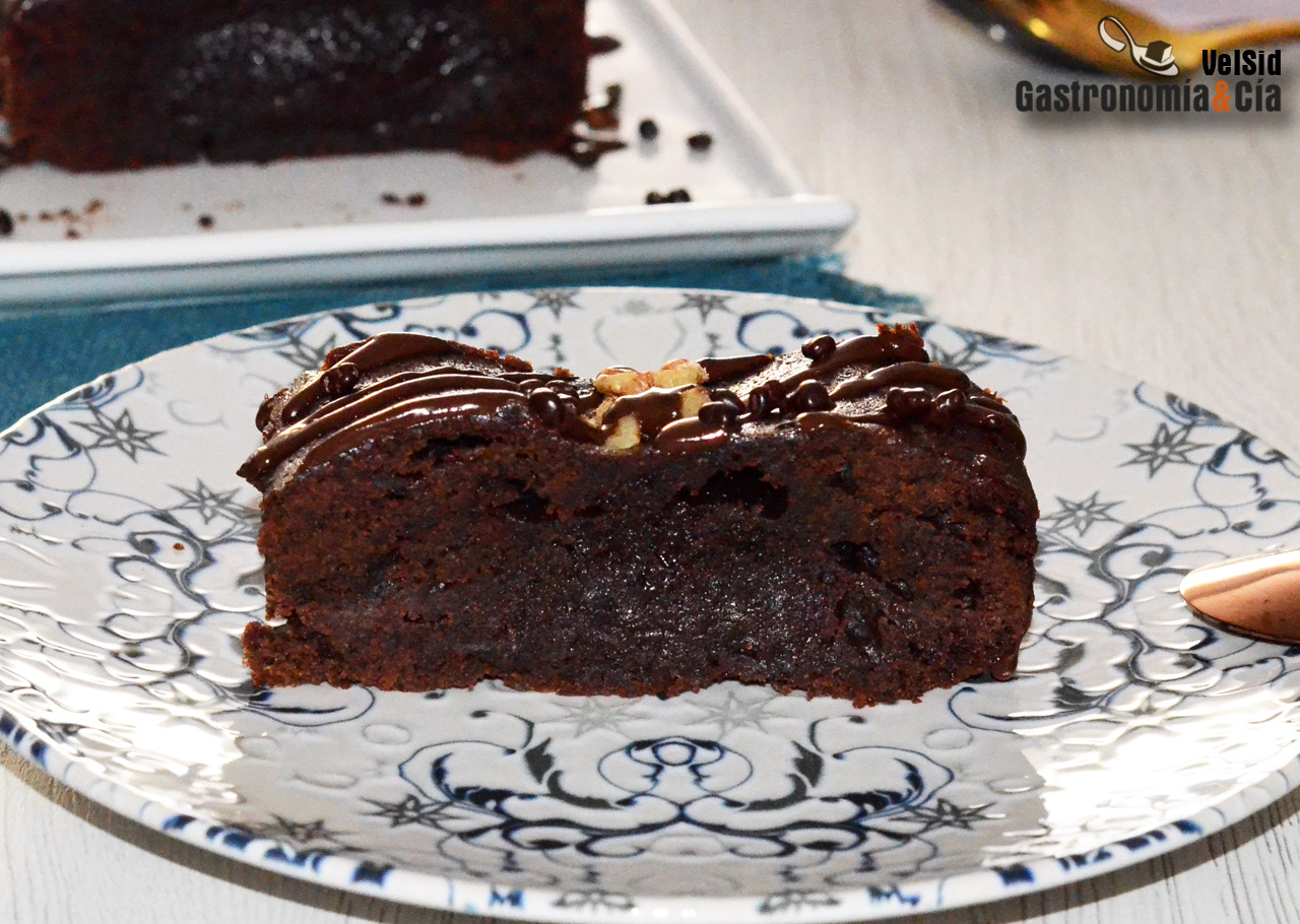 Brownie de chocolate y manteca de avellanas