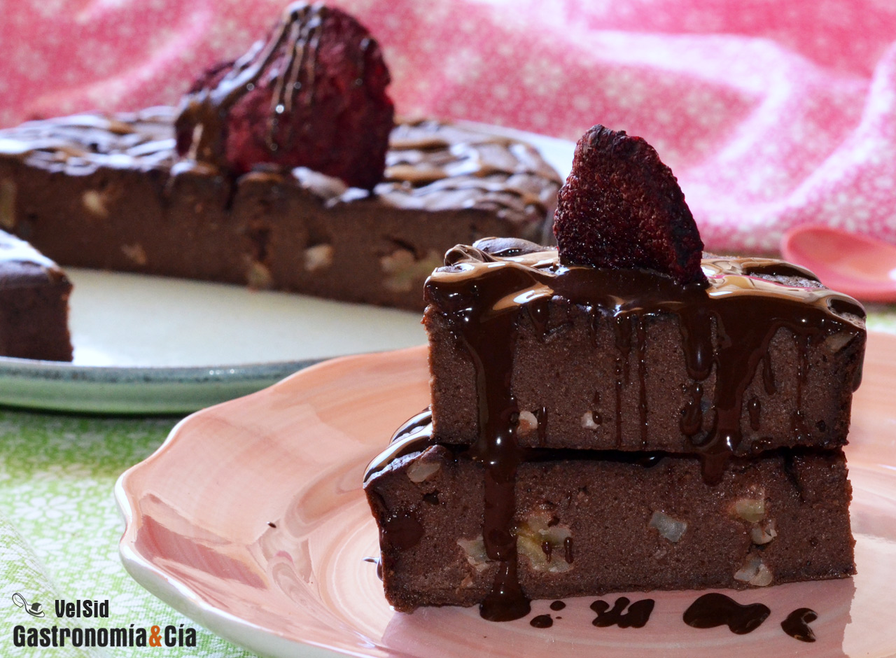 Brownie de remolacha saludable