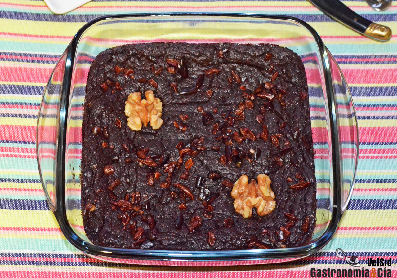 Receta de Brownie vegano