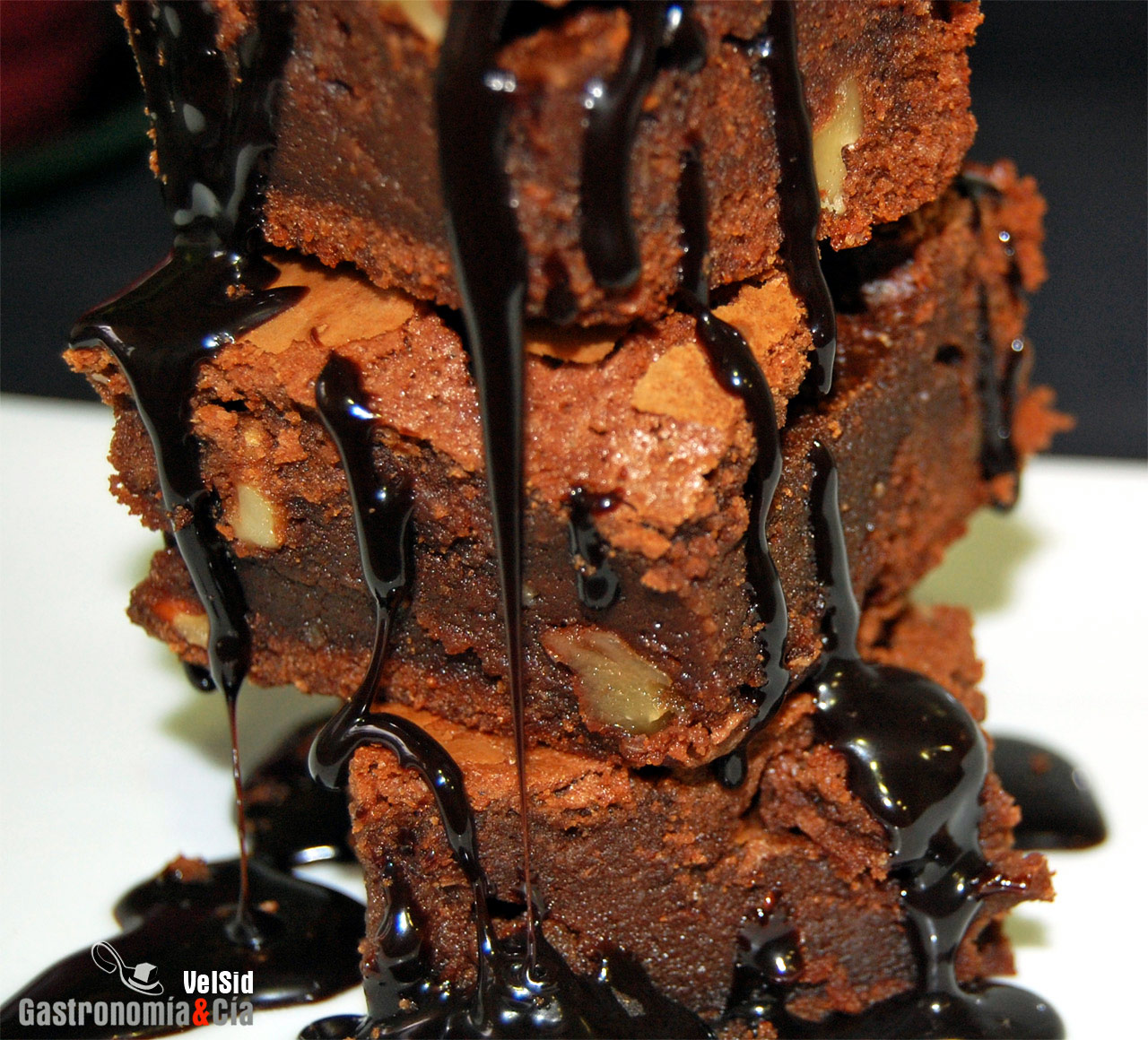 Brownie de chocolate y nueces