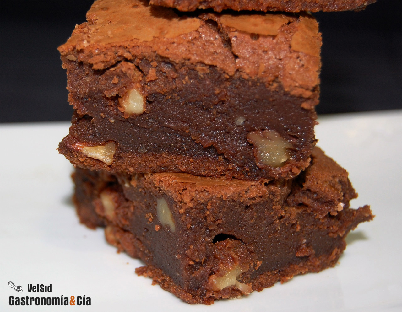 Brownie de chocolate y nueces