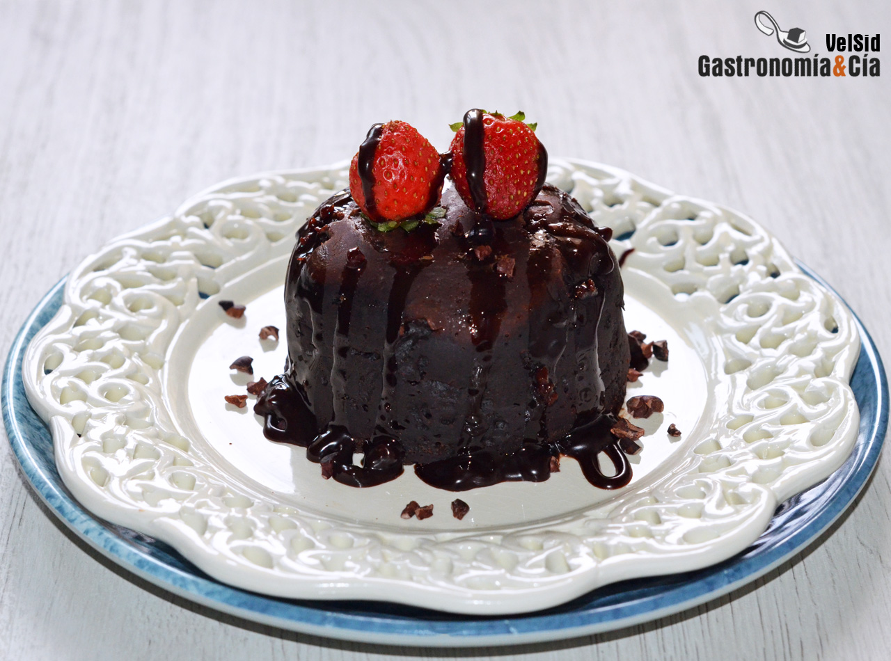 Brownie de algarroba (o cacao) y cacahuete en 5 minutos