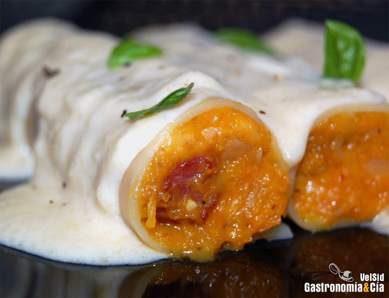 Canelones de calabaza