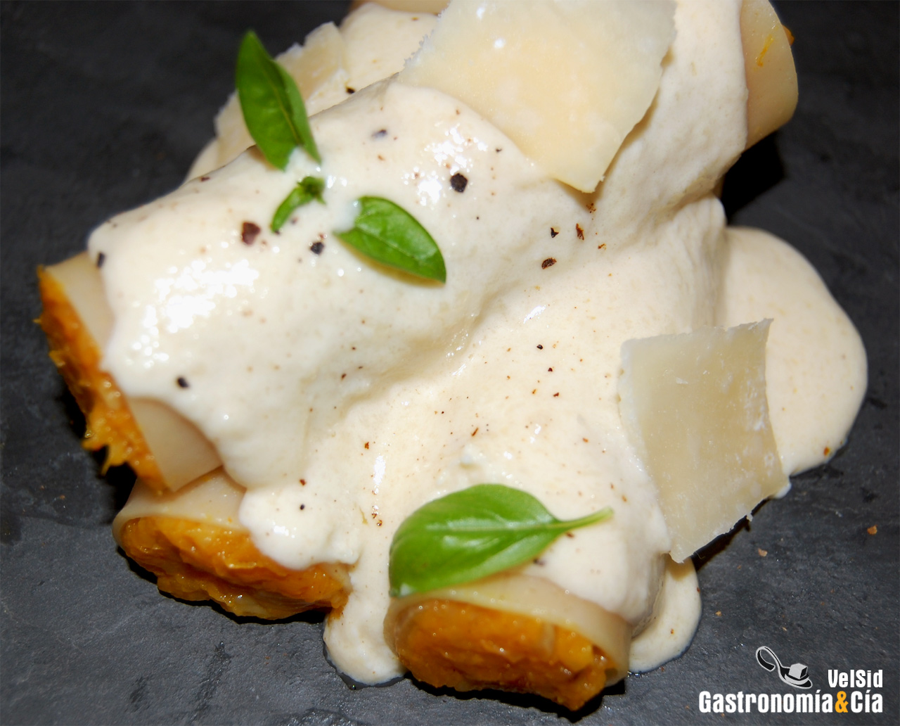 Canelones de calabaza