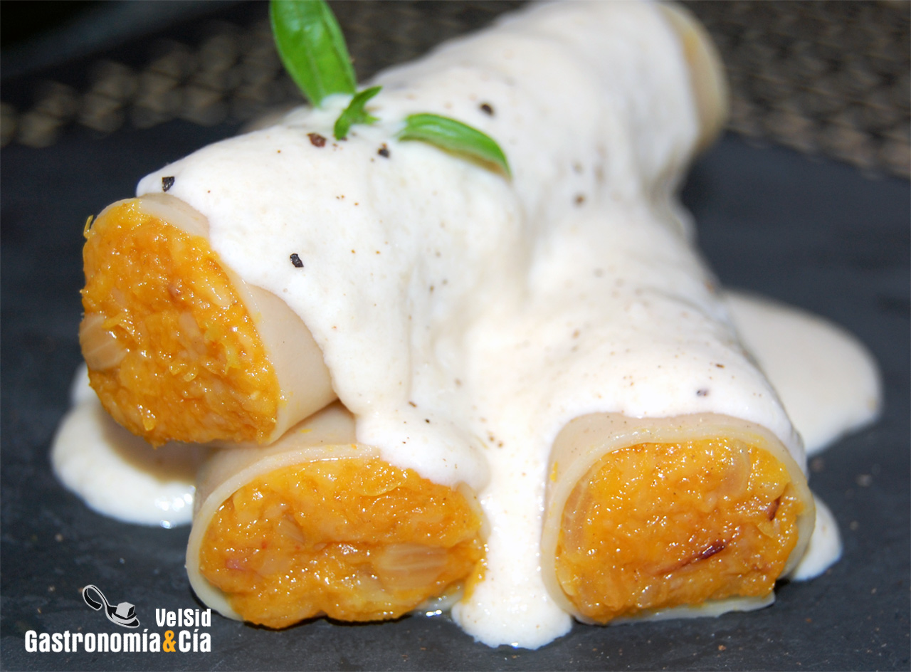 Canelones de calabaza