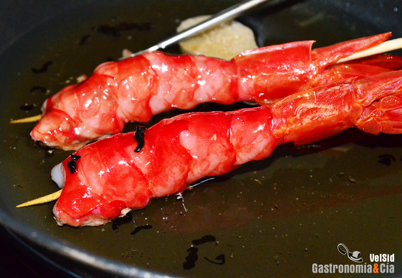 Receta de carabineros confitados