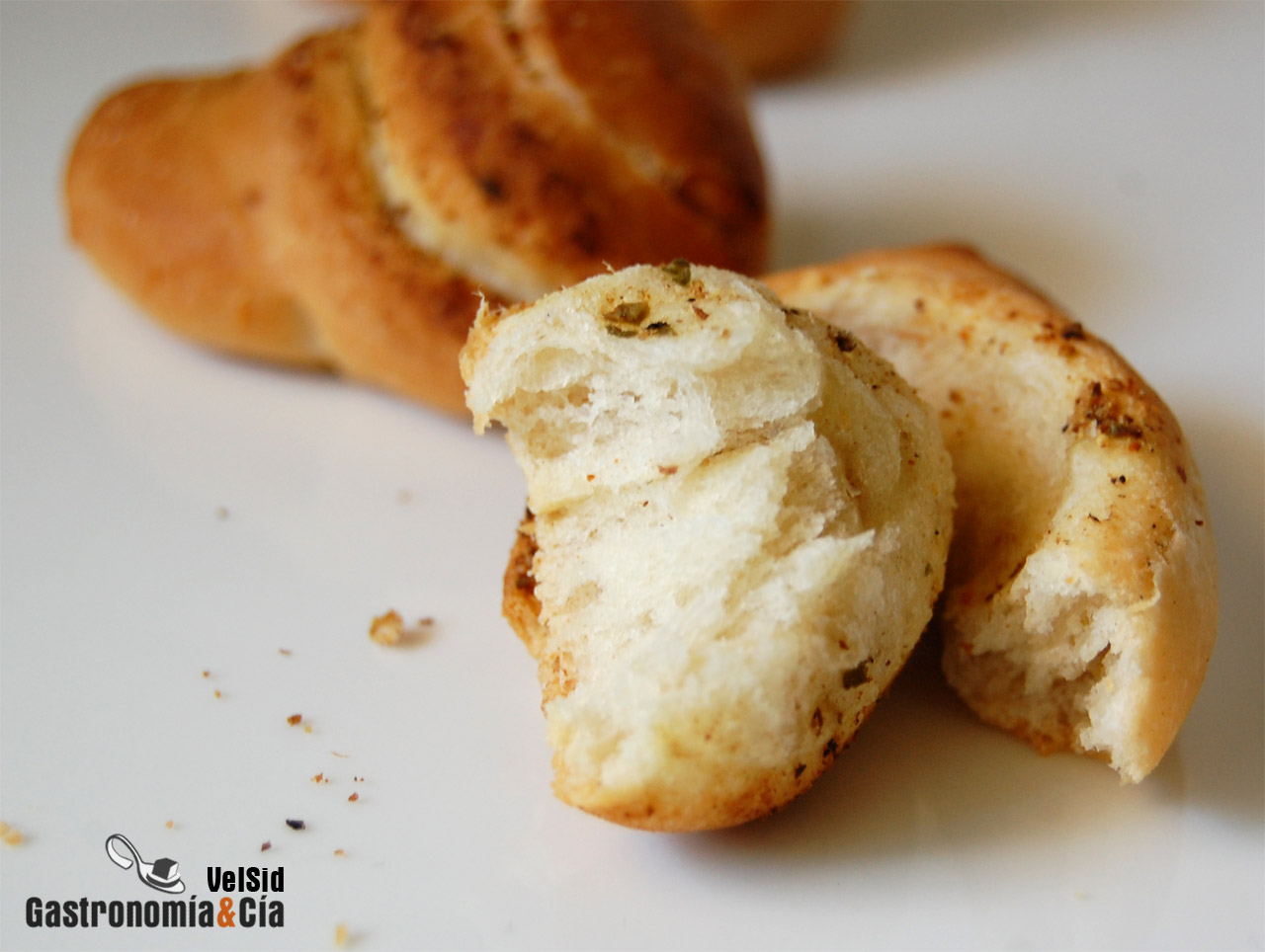 Caracolas de pan especiado