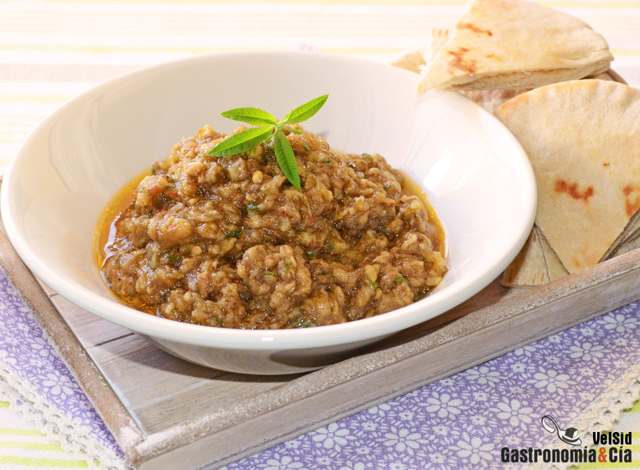 Caviar de berenjenas con jengibre y hierbaluisa