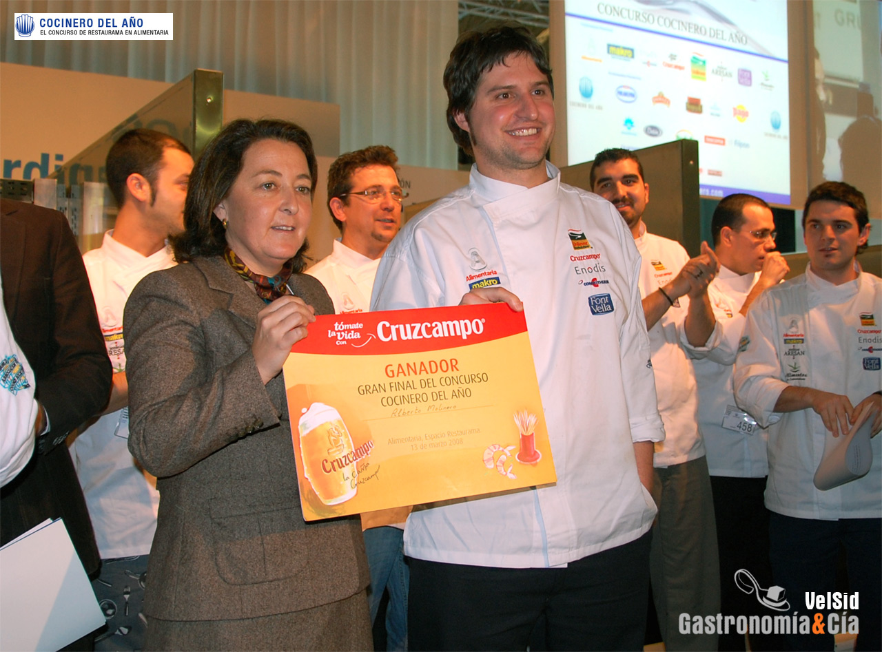 Alberto Molinero, premio al mejor aperitivo