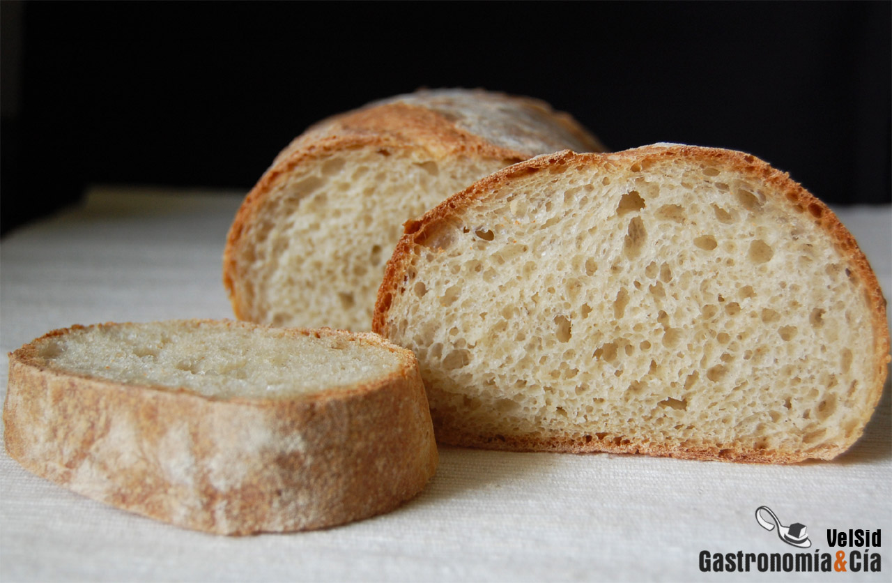 Pan de chapata con harina preparada Lidl