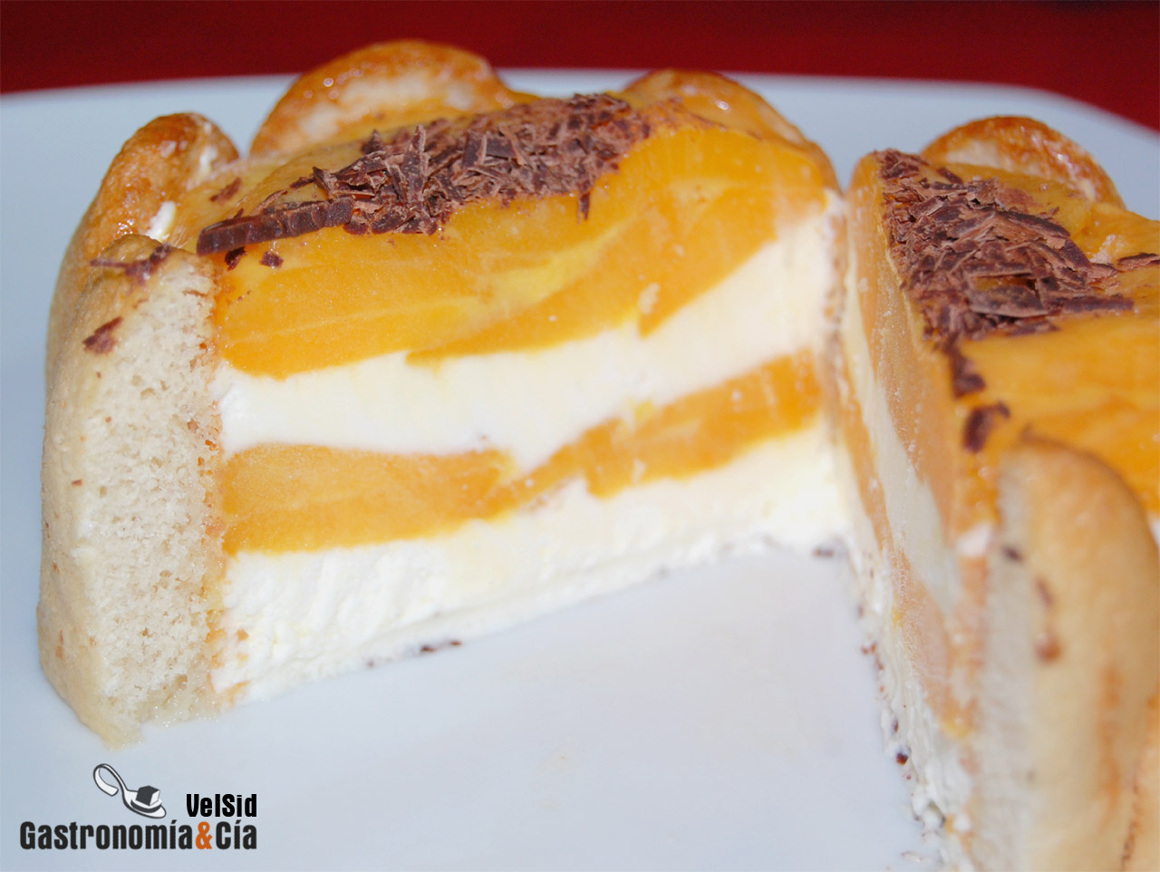 Charlota de melocotón