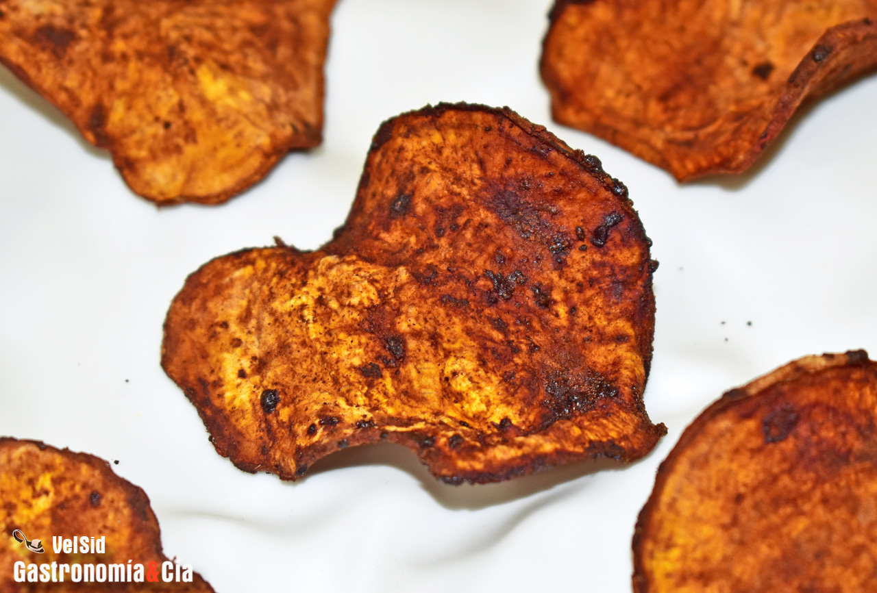 Chips de boniato con especias chai