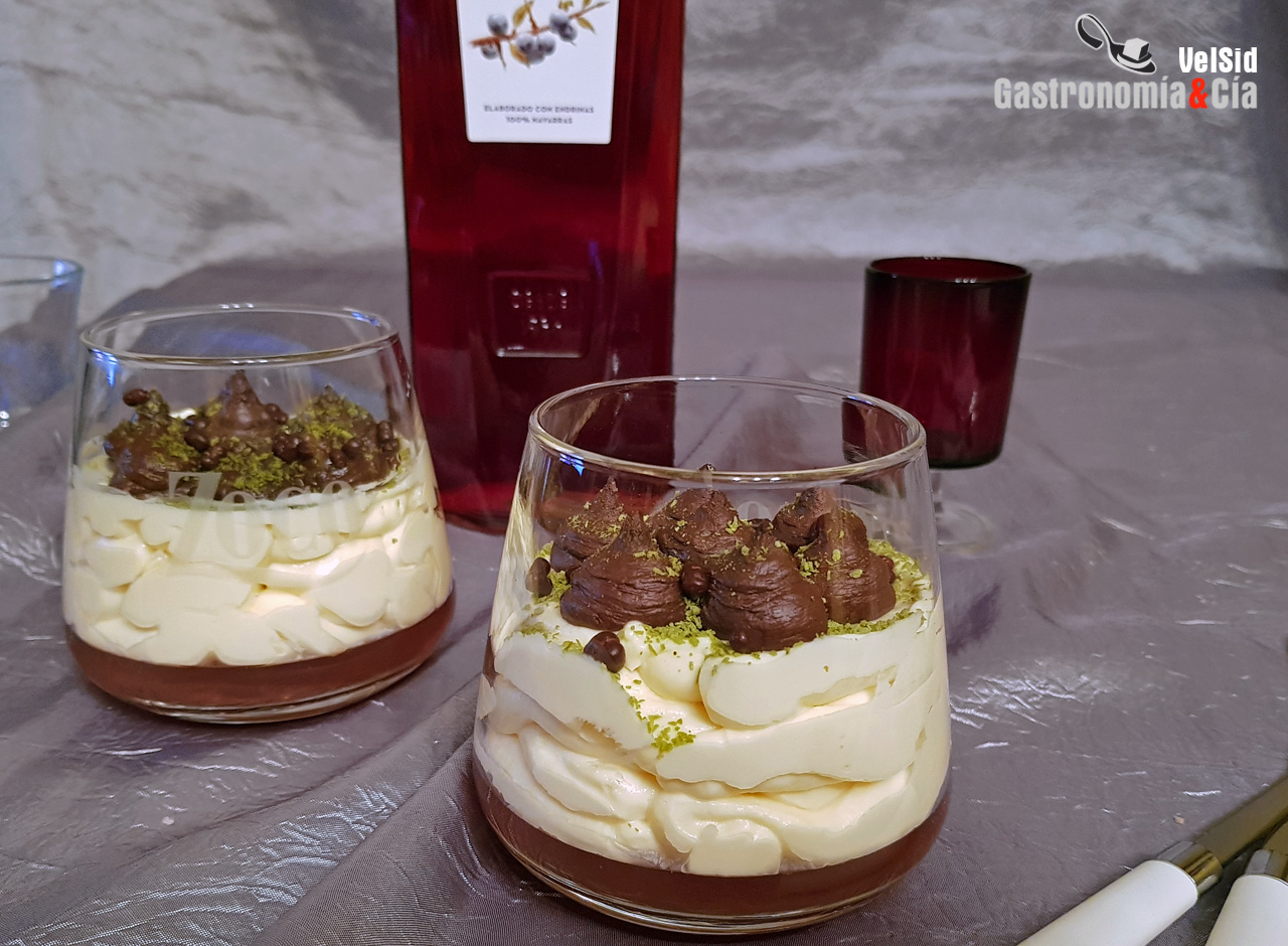 Chocolate, mascarpone y pacharán