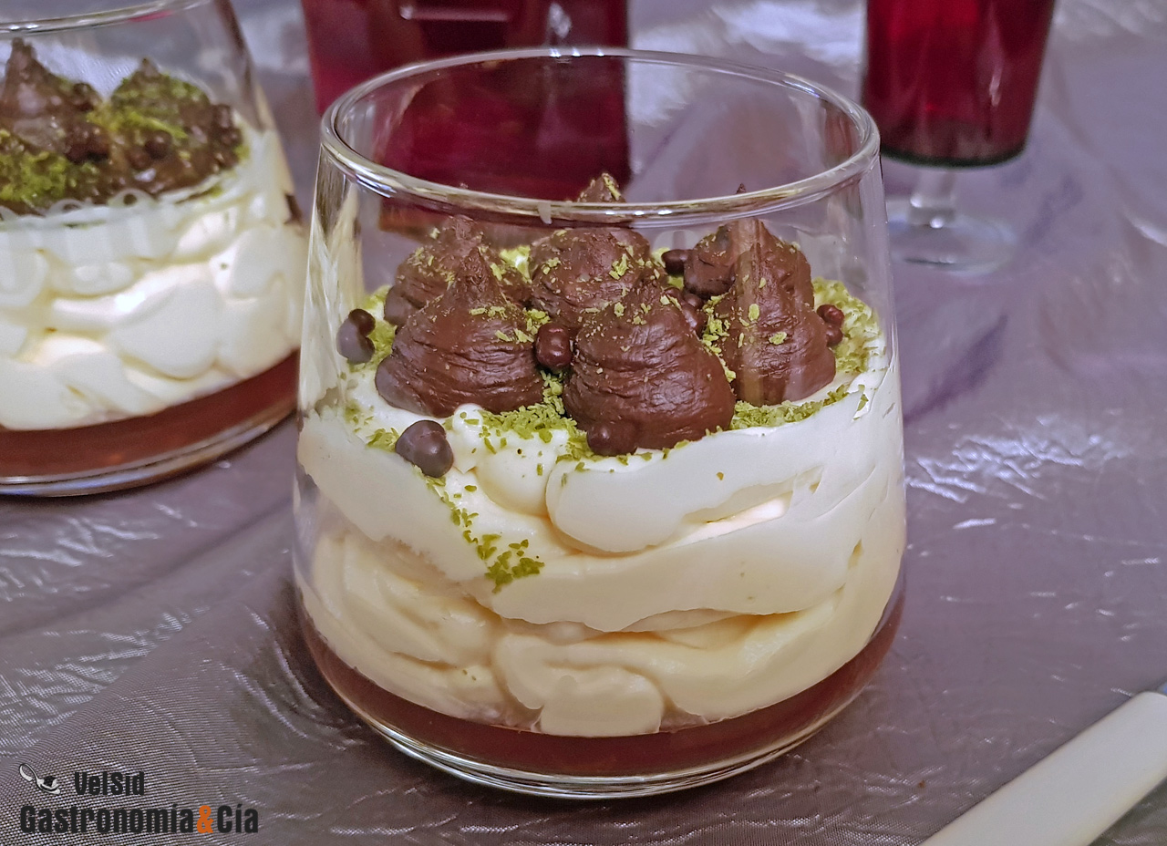 Chocolate, mascarpone y pacharán