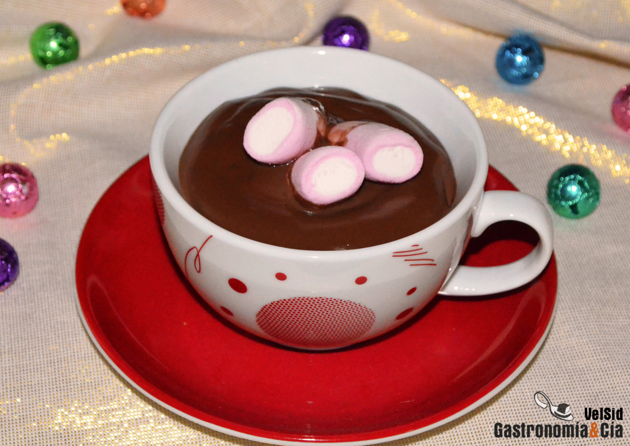 Chocolate a la taza fácil y rápido de hacer