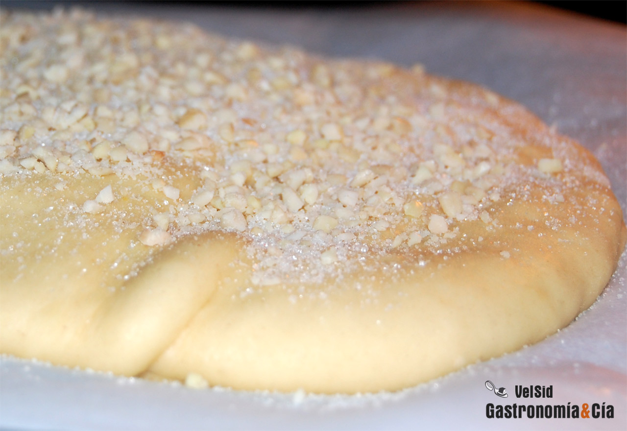 Coca de San Juan con cabello de ángel