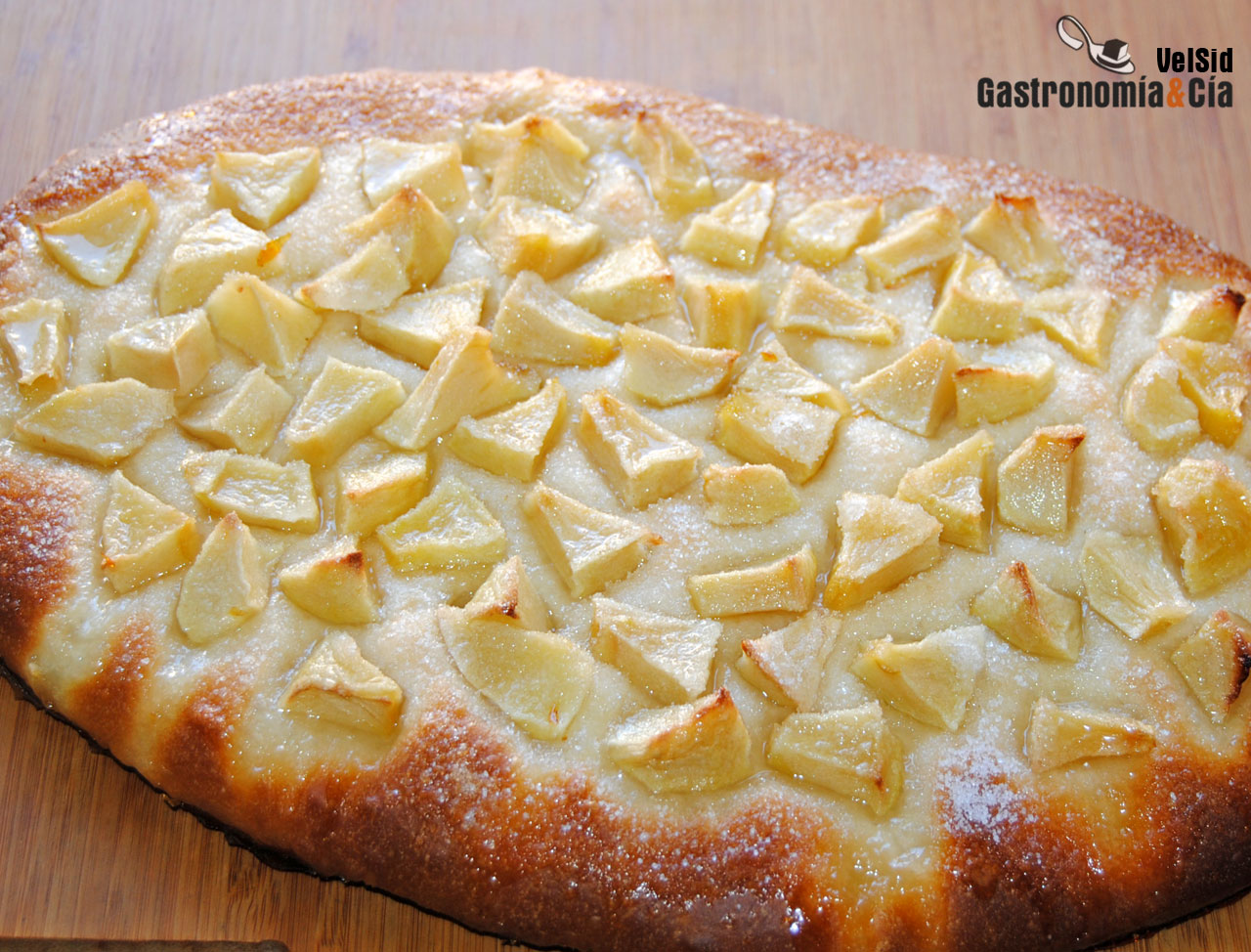 Coca fácil de manzana