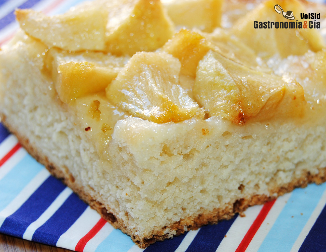 Coca fácil de manzana