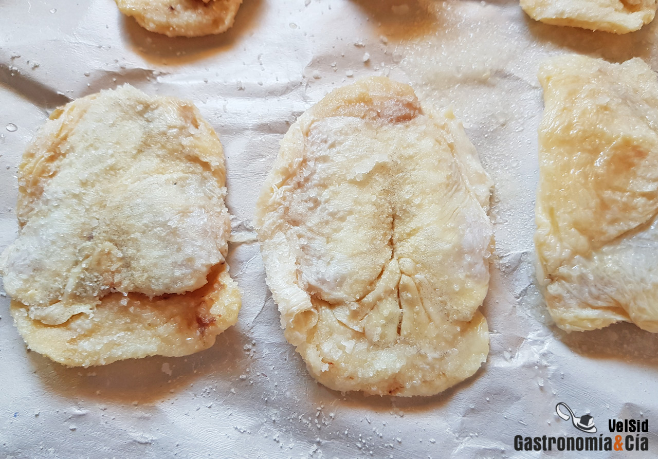 Cómo preparar las cocochas de bacalao en salazón