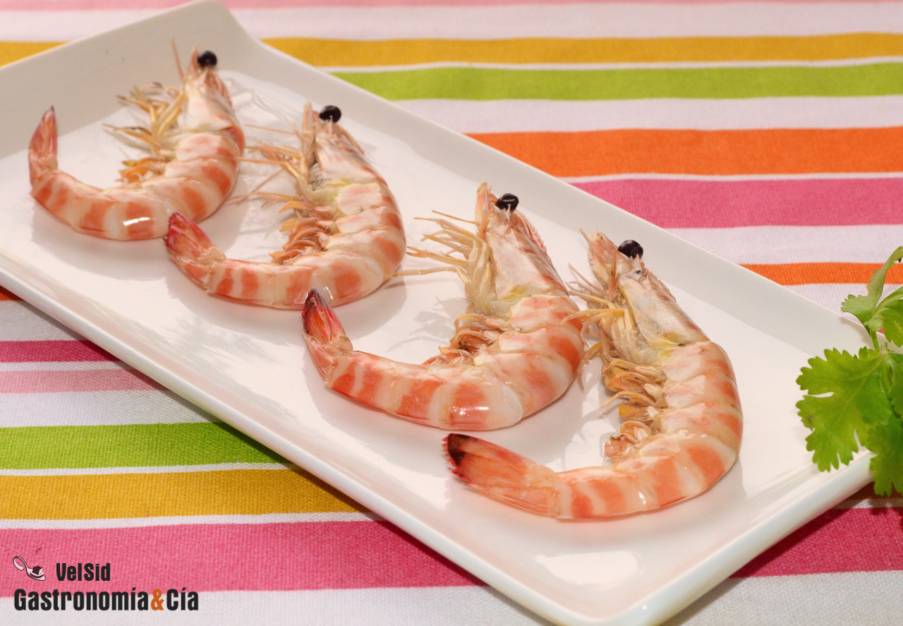 Langostinos cocidos