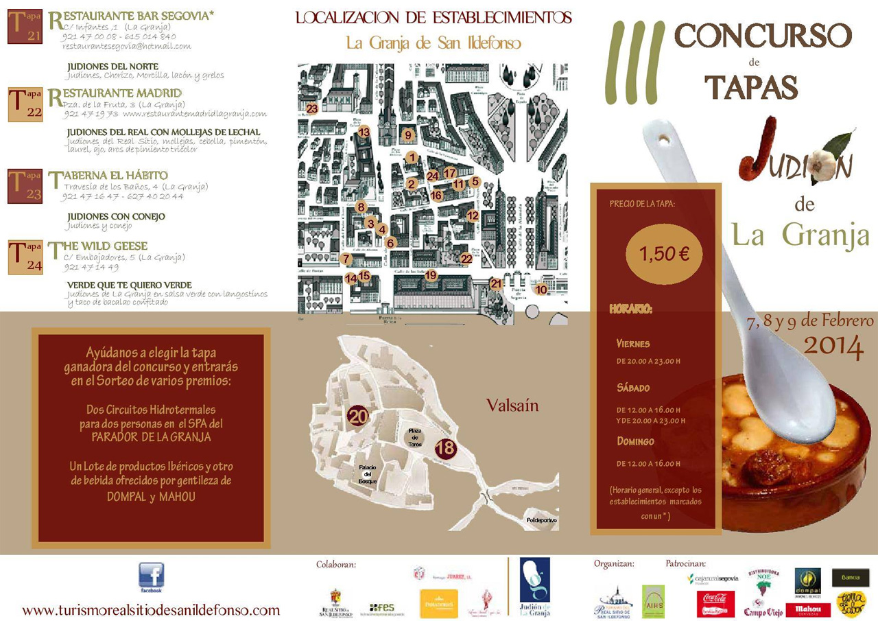 III Concurso de Tapas Judión de la Granja
